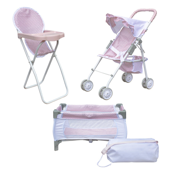 Baby doll shop crib and stroller