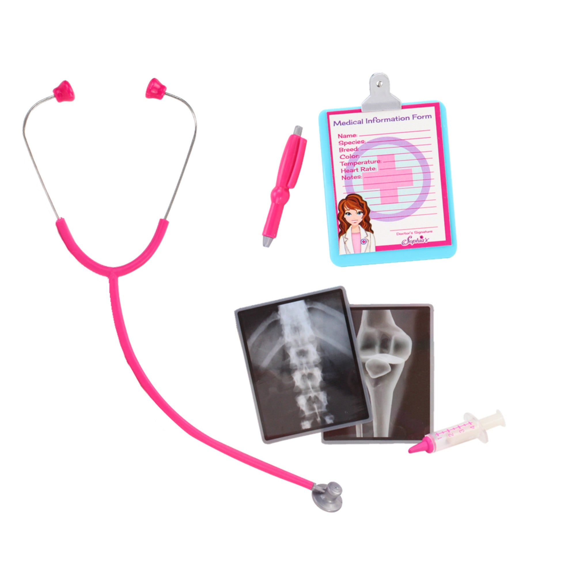 Sophia's Doll Doctor and Medical Accessories Set for 18 Dolls, Pink –  Teamson