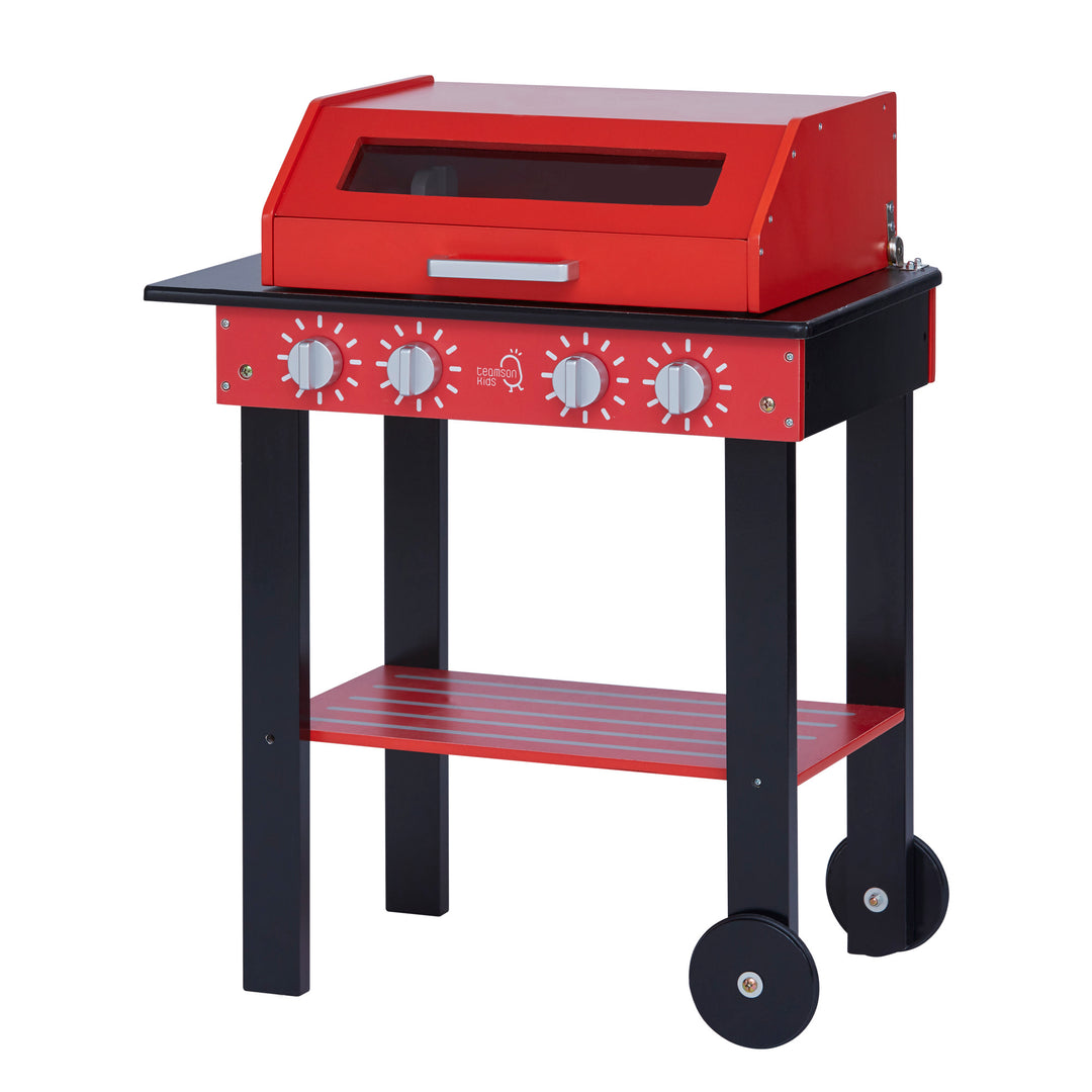 A play red BBQ grill