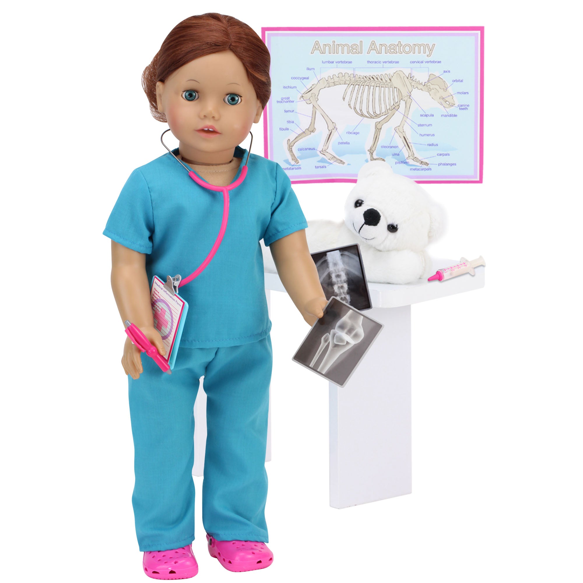 Sophia s 11 Piece Smithsonian Veterinarian Set for 18 Dolls Multi Final Sale