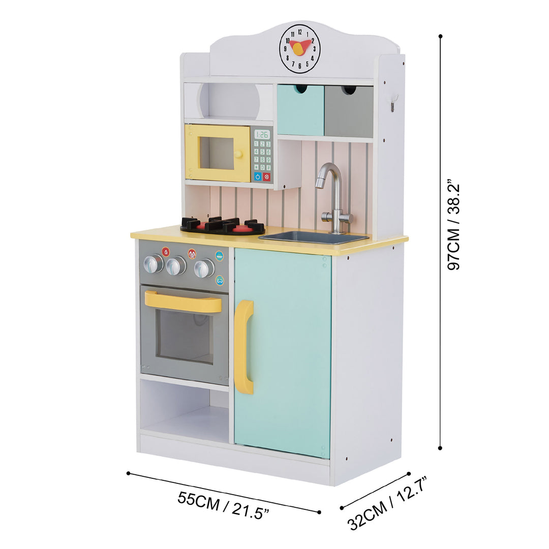 Teamson Kids Little Chef Florence Play Kitchen with Accessories, Multicolor