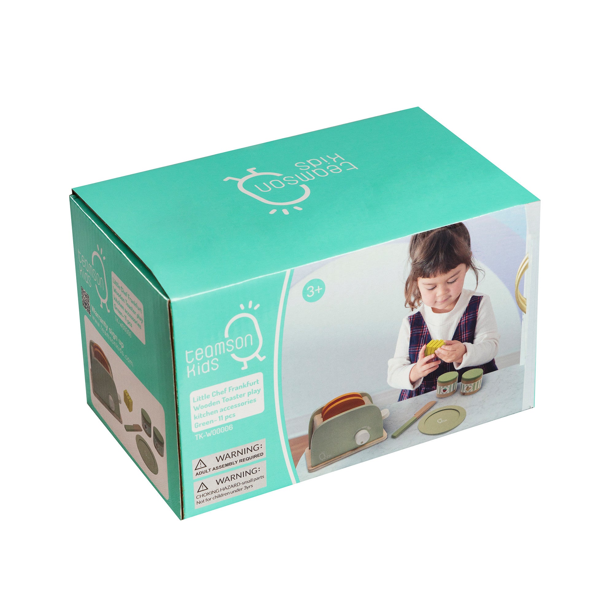 Teamson Kids - Little Chef Frankfurt Wooden Mixer Play Kitchen Accessories  - Green- 10 Pcs & Reviews